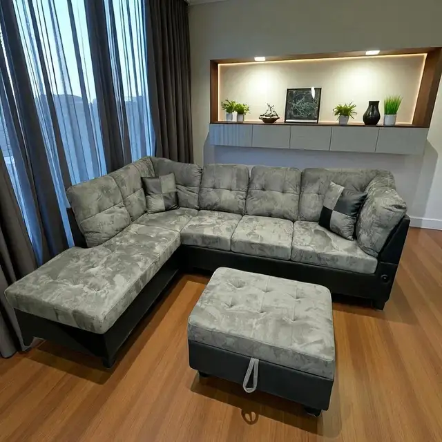 New Sofa Sectional Set with Left Storage Chaise In Sale