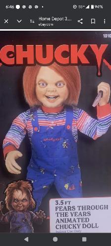 Animated Chucky 3.5 feet - Photo 6
