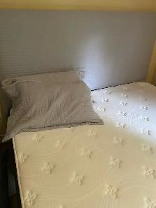 King size bed, complete bed frame