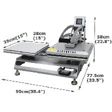 110V Double station Drawer Design Semi-Auto Heat Press 110456 - Photo 10