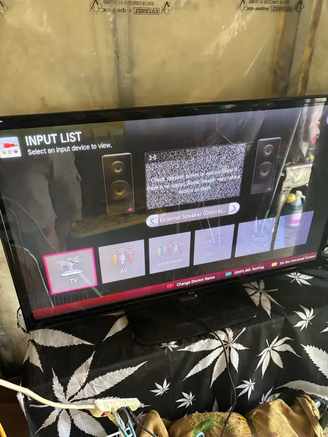 50 inch lg plasma tv rarely used with remote