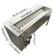110V 304 Stainless Steel Semi-Automatic Egg Washer Brush 028355 - Photo 2