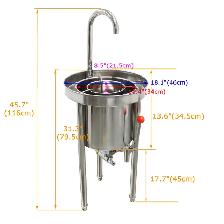 25KG Hydraulic Pressure Commercial Rice Washer 160672 - Photo 7