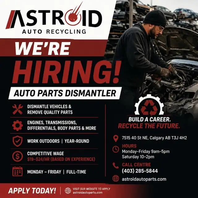 Looking for Dismantler and Inventory Manager