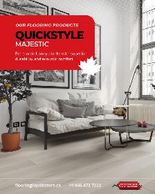 Quickstyle Majestic Luxury Vinyl |Extra-Wide Waterproof Floors