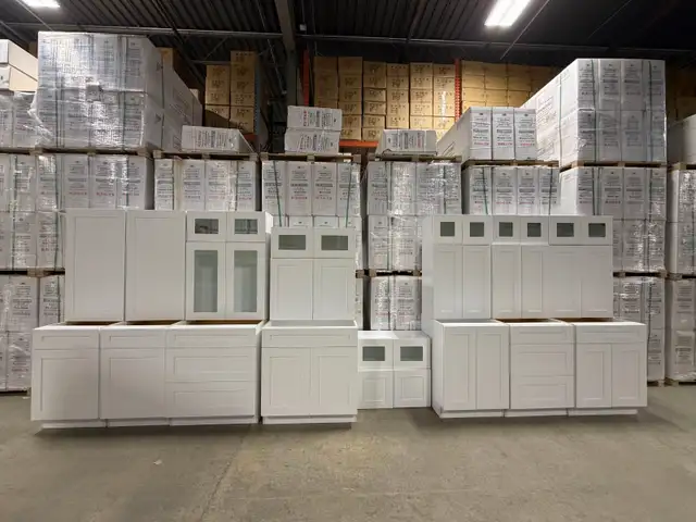 Premium Quality White Shaker Kitchen Cabinet Set Clearance Sale!