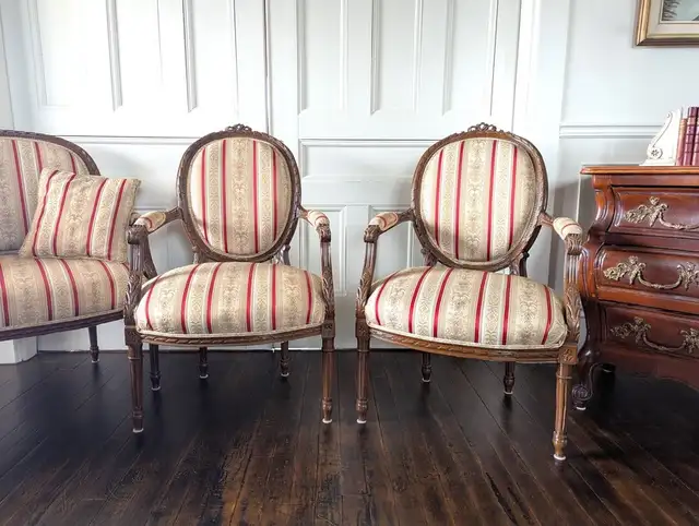 Antique French Louis Arm Chairs