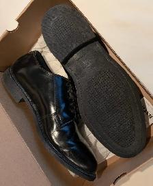 Bates E00968 Men's Leather Uniform Oxford Shoes, Black, Size 12