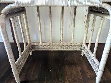 Antique Wicker Desk and chair - Photo 5