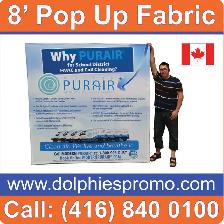 2 DAYS Production Tradeshow 8ft Pop Up Fabric Display   Graphics