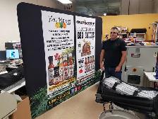 2 DAYS Production Tradeshow 8ft Pop Up Fabric Display   Graphics - Photo 20