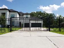 Driveway Dual Swing Gates Wrought Iron Metal Gates 10FT to 20FT - Photo 2