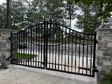 Driveway Dual Swing Gates Wrought Iron Metal Gates 10FT to 20FT - Photo 4