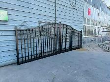 Driveway Dual Swing Gates Wrought Iron Metal Gates 10FT to 20FT - Photo 8