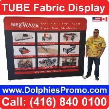 2 DAYS Production: Trade Show Event 10ft Tube Fabric Displays