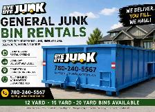 BIN RENTALS - SAME DAY SERVICE 4,6,12,15,20 yard bins