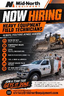 Heavy Equipment Field Technician – Remote (Alberta)