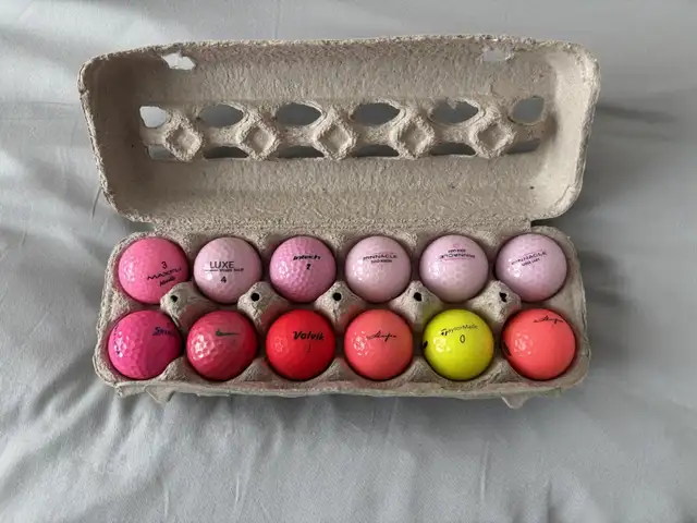 Dozen Neon Golf Balls