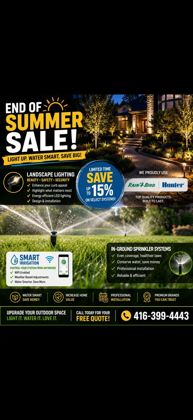 Irrigation & Landscape lighting