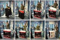 Portable Promo Booth Counter Sampling Table   Custom Graphics - Photo 2