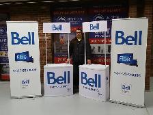 Portable Promo Booth Counter Sampling Table   Custom Graphics - Photo 7