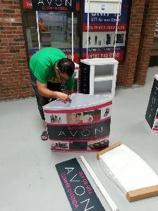 Portable Promo Booth Counter Sampling Table   Custom Graphics - Photo 10