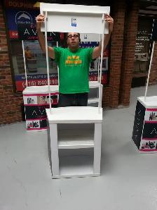 Portable Promo Booth Counter Sampling Table   Custom Graphics - Photo 13