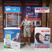 Portable Promo Booth Counter Sampling Table   Custom Graphics - Photo 19