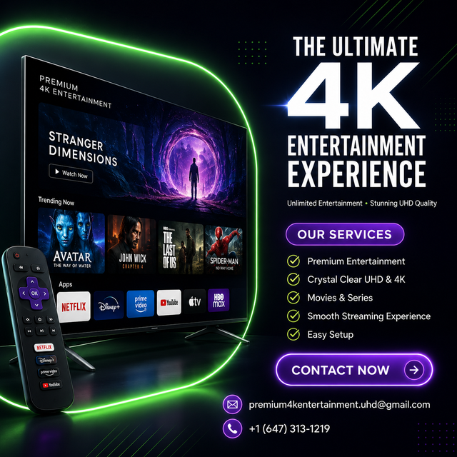 Fast 4K quality tv setup with Stable server