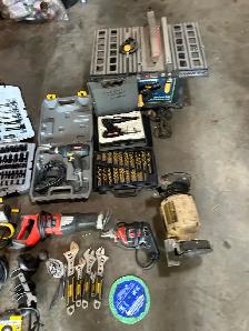 large assortment of tools
