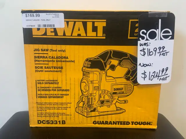 Dewalt 20v Max Jig Saw