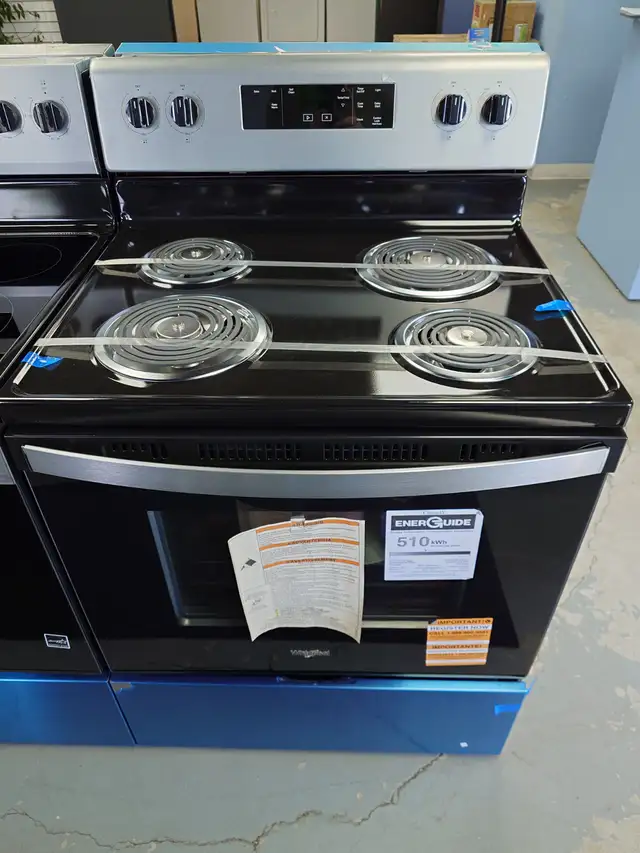 Whirlpool '30' Stainless Steel Freestanding Coil Top Range