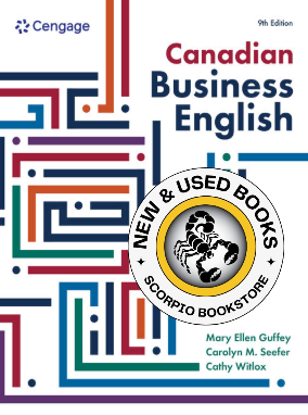Canadian Business English 9th Edition Guffey 9781778419003