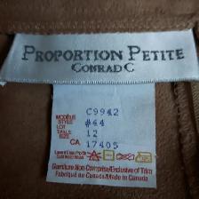 JUPELONGUE NEUVE VELOUR BEIGE GR12FEM TAILLE 29'AJUSTABLE $15.00 - Photo 2