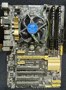 ASUS Z87-K   INTEL i7-4770   16GB CORSAIR VENGEANCE RAM – $130