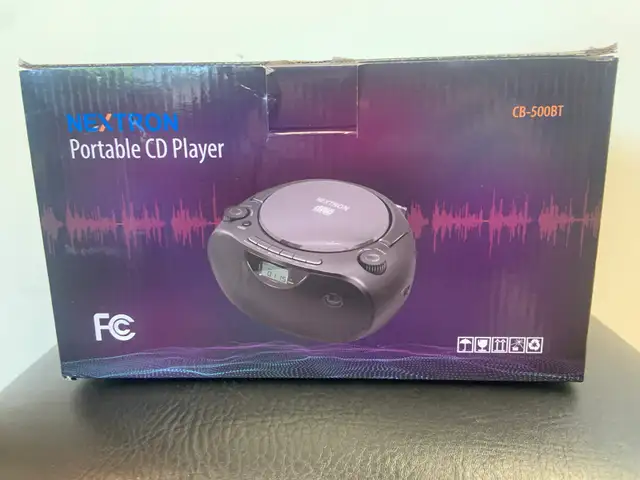 Nextron Portable CD Player/Radio Boombox Open Box