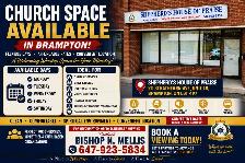 Church space available in Brampton