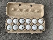 12 assorted golf balls Srixon Taylormade