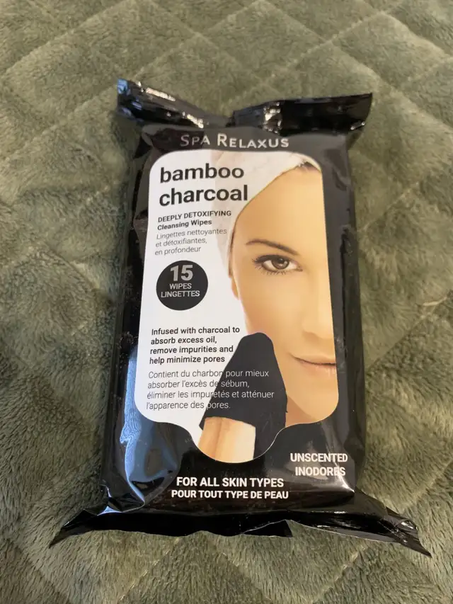 Bamboo Charcoal Wipes Brand New