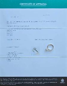 Lady's 14K White Gold Wedding Band and Engagement Ring Set - Photo 8