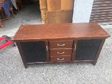 Free delivery used Wooden Media Console - Photo 2