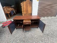 Free delivery used Wooden Media Console - Photo 4