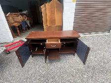 Free delivery used Wooden Media Console - Photo 7