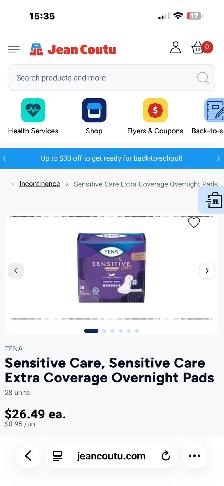 Serviettes d’incontinence 28 de nuit