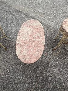 Free delivery used Set of 3 Ornate Marble Top Accent Tables - Photo 9