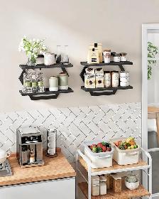 2 Étagères flottantes hexagonales pour mur - Photo 5