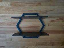2 Étagères flottantes hexagonales pour mur - Photo 9