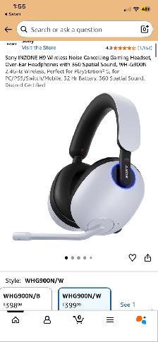 Sony Inzone h9 gaming headset - Photo 4