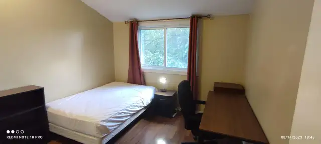 Furnished premium size 120 sq. ft. rooms – all Utilities and WiF