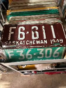 1949 Farm license plate